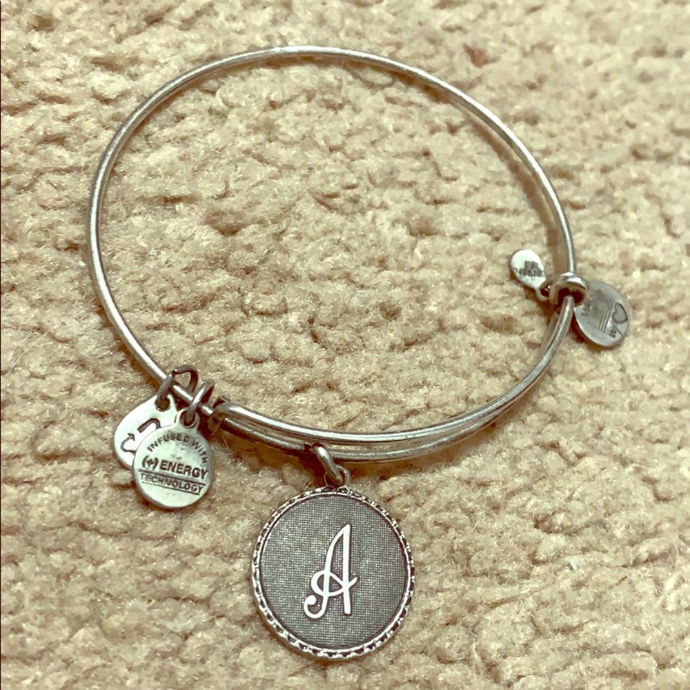 Alex and Ani Silver ‘A’ Initial Charm Bracelet